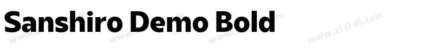 Sanshiro Demo Bold字体转换